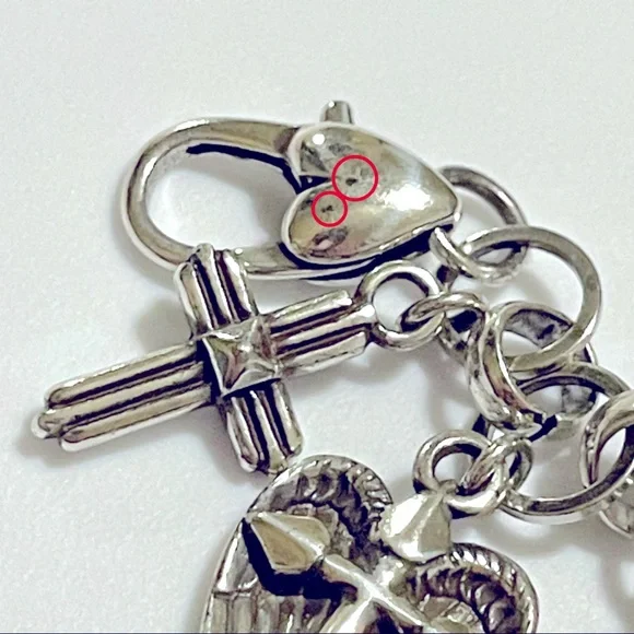RETIRED Brighton Sanctum 13 Cross Charm Bracelet - Picture 3 of 3